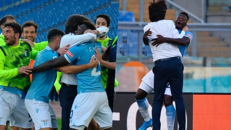 Lazio, Inzaghi scatenato: che abbraccio con Caicedo nel finale