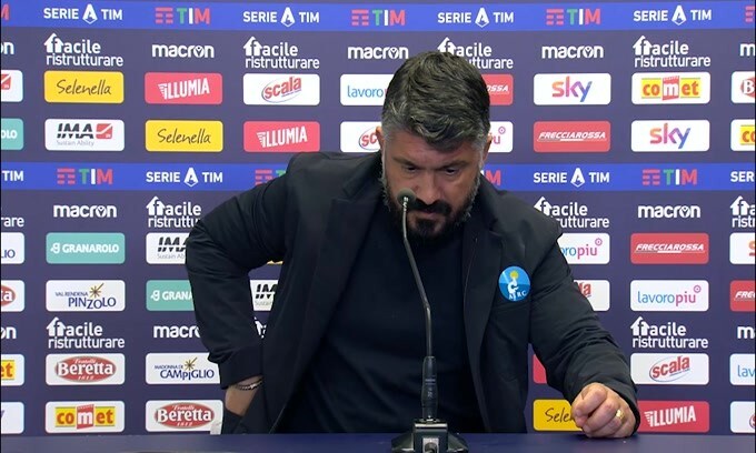 Gattuso duro con Rui e Ghoulam: "Non si sono allenati bene"