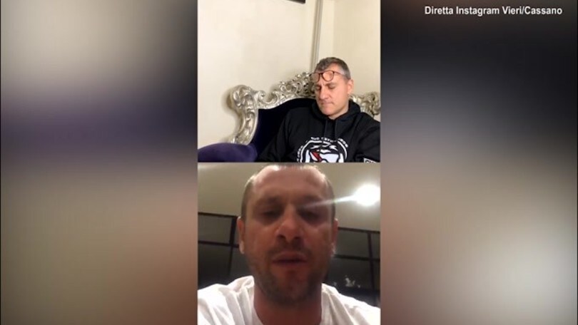 Cassano e Vieri insieme: "Come si può discutere Zidane?"