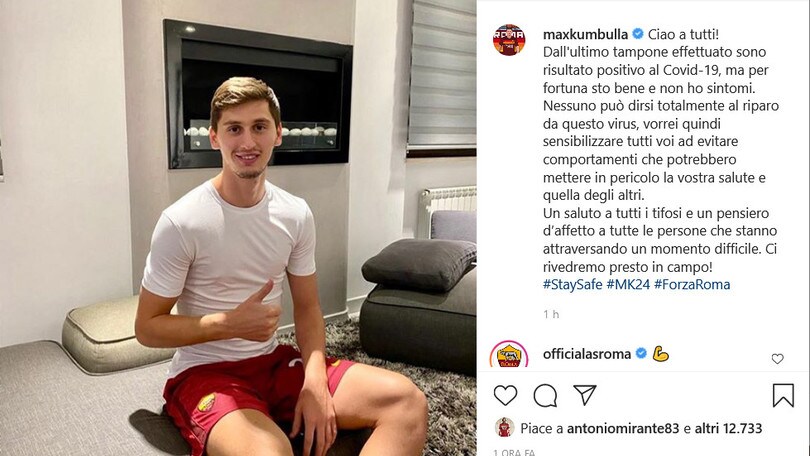 Roma, Kumbulla positivo al coronavirus