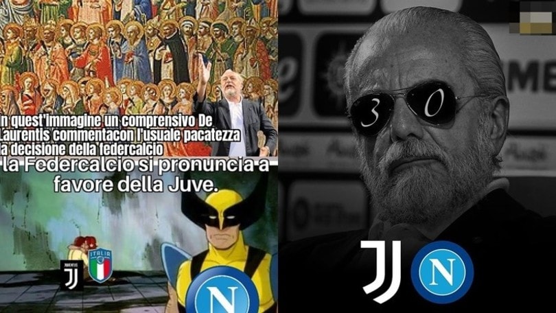 Juve-Napoli, social scatenati dopo la conferma del 3-0 a tavolino