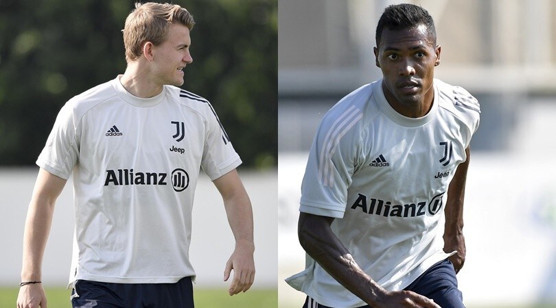 Juve, De Ligt e Alex Sandro parzialmente in gruppo