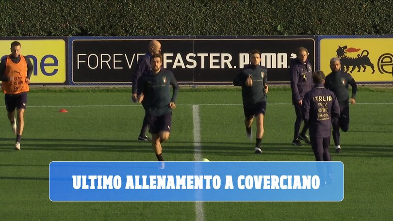 Ultimo allenamento a Coverciano