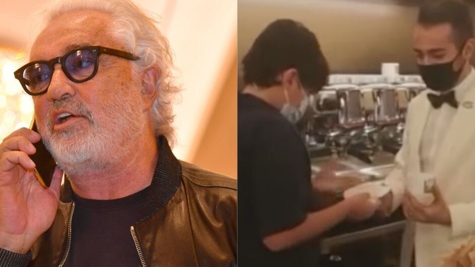 Nathan Falco fa il cappuccino, Briatore: "Gavetta importante"