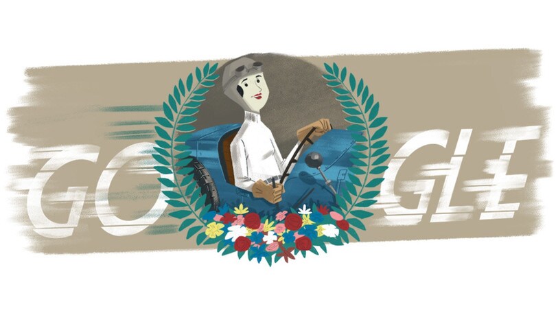 Google omaggia Eliška Junková: il Doodle 16 novembre per la Regina del volante