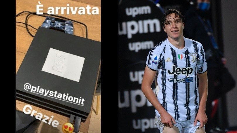 Juve, Chiesa ringrazia per la Playstation 5, ma c'è qualcosa che non va