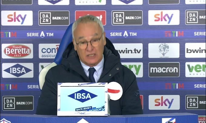 Ranieri: "L'espulsione? L'arbitro si è offeso"