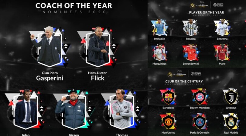 Globe Soccer Award, ecco tutti i candidati ai premi