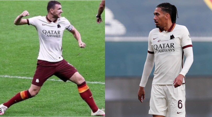 La Roma ritrova Dzeko e Smalling: tampone negativo e problemi risolti