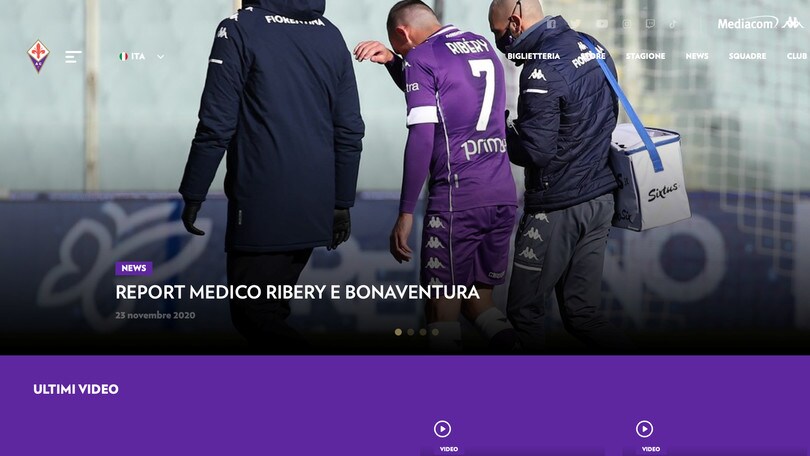 Fiorentina, escluse lesioni alla coscia per Ribery