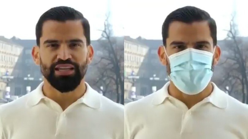 Coronavirus, il messaggio di Rincon: "Indossa la mascherina"