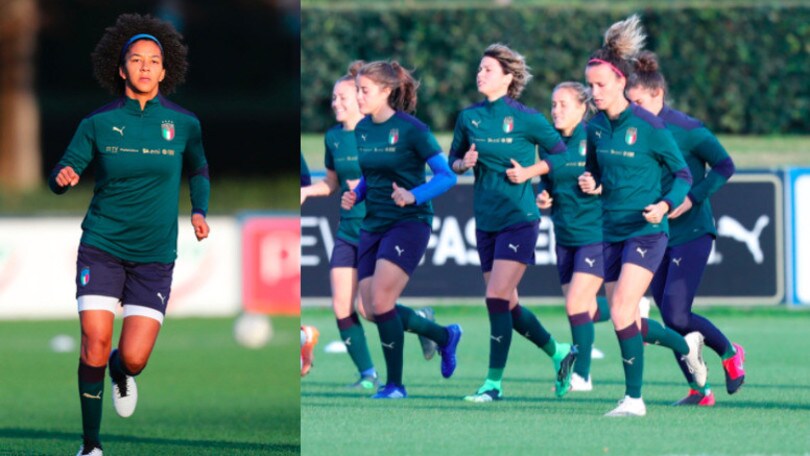 Italia femminile, primo giorno a Coverciano per la sfida alla Danimarca