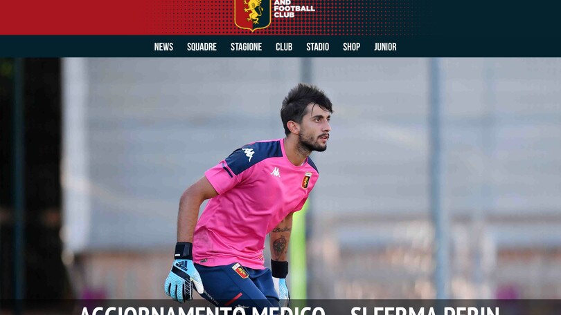 Genoa, lesione muscolare per Perin