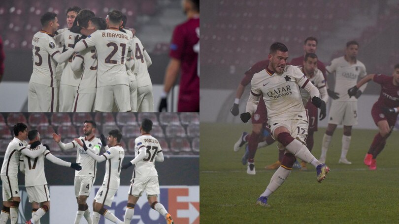 La Roma di Fonseca vola ai sedicesimi di Europa League. Cluj battuto 2-0