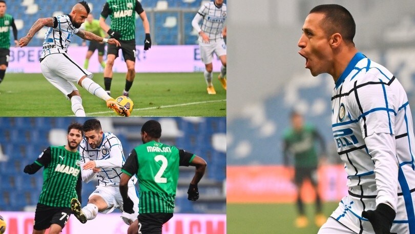 L'Inter è seconda: Sanchez, un autogol e Gagliardini per il tris
