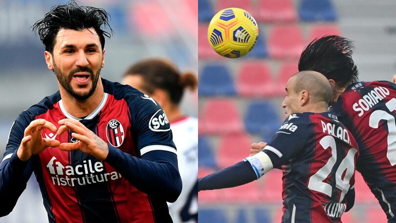 Soriano stende il Crotone di testa, festa Bologna