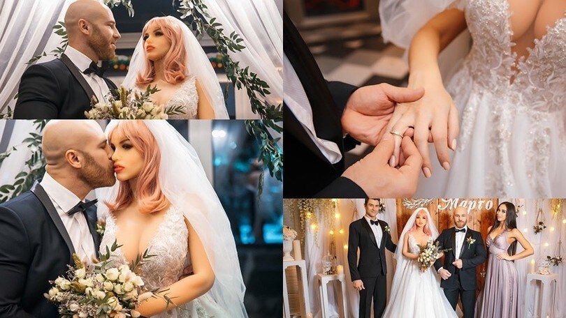 Yurii Tolochko sposa... una bambola gonfiabile: le incredibili immagini