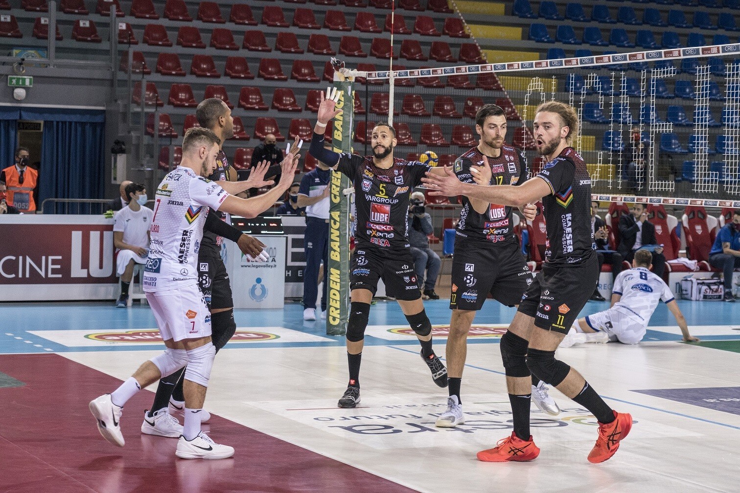 La Lube soffre nel primo set poi travolge Cisterna