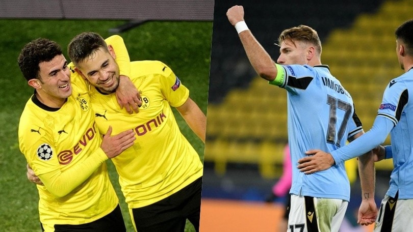Borussia Dortmund-Lazio è 1-1: Immobile risponde a Guerreiro
