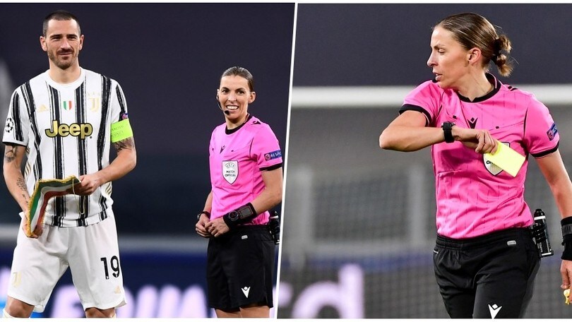 Juve, Bonucci: post social con dedica all'arbitro Stephanie Frappart