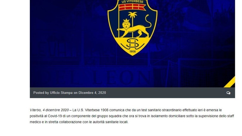 Covid, nuova positività nella Viterbese