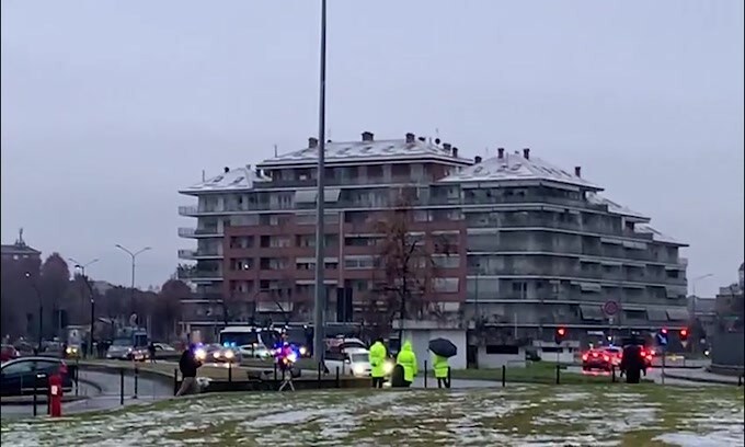 L’arrivo del pullman del Torino