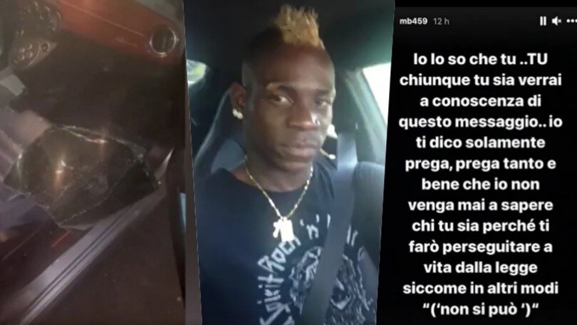 Rabbia Balotelli, vandalo gli distrugge l'auto: "Prega che non venga mai a sapere chi tu sia" VIDEO
