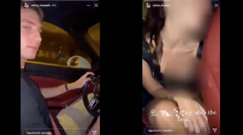 F1, Mazepin sconvolge il web: molestie in auto con una ragazza seminuda VIDEO