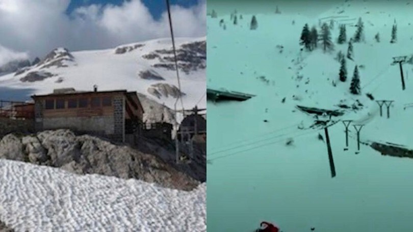 Marmolada, valanga distrugge rifugio e impianto sciistico