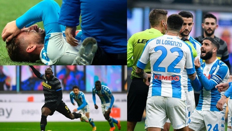 Inter-Napoli decisa da Lukaku. Insigne furioso, Mertens in lacrime