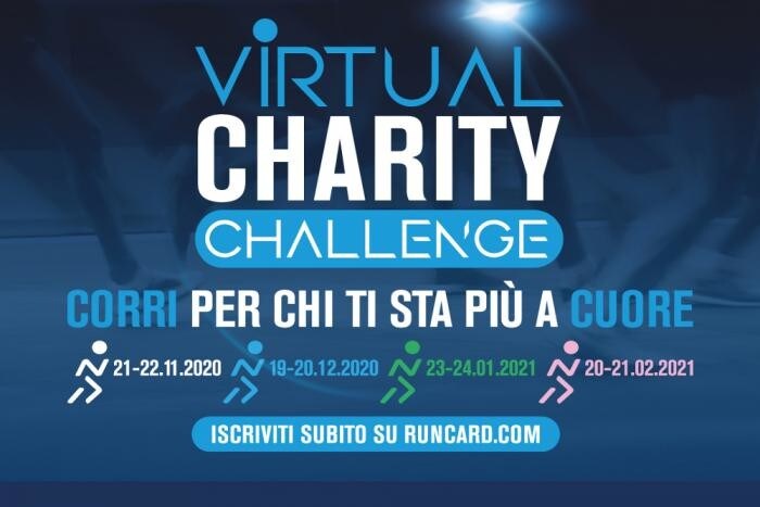 Corri solidale con Virtual Charity Challenge. Sabato 19 e domenica 20 le seconda tappa
