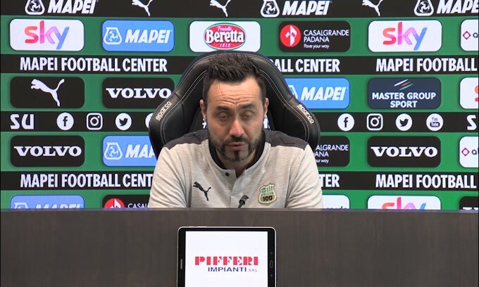 De Zerbi: "Ibrahimovic? Se non c'è è meglio.."