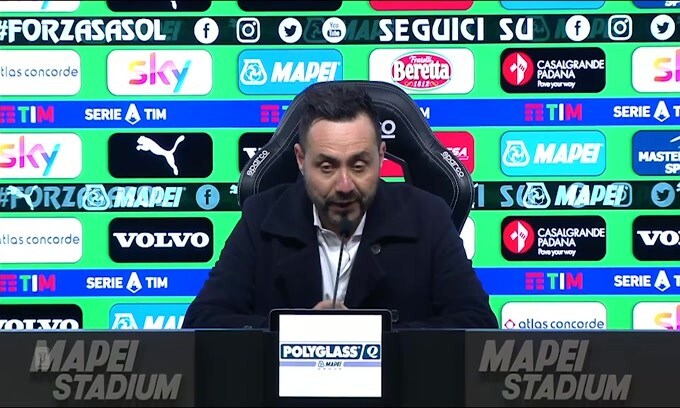 De Zerbi: "Non mi aspettavo di regalare così due gol"