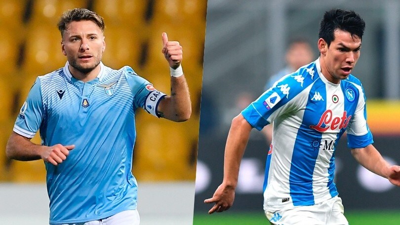 Diretta Lazio-Napoli ore 20.45: come vederla in tv e formazioni ufficiali