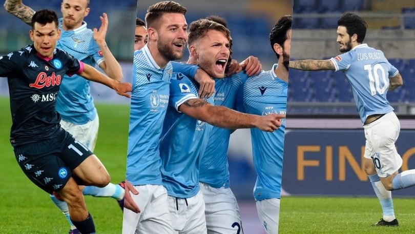 Immobile e Luis Alberto, la Lazio va: Napoli battuto 2-0