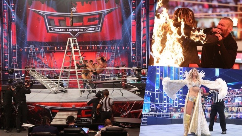 TLC, il finale è "infuocato": Randy Orton dà alle fiamme The Fiend