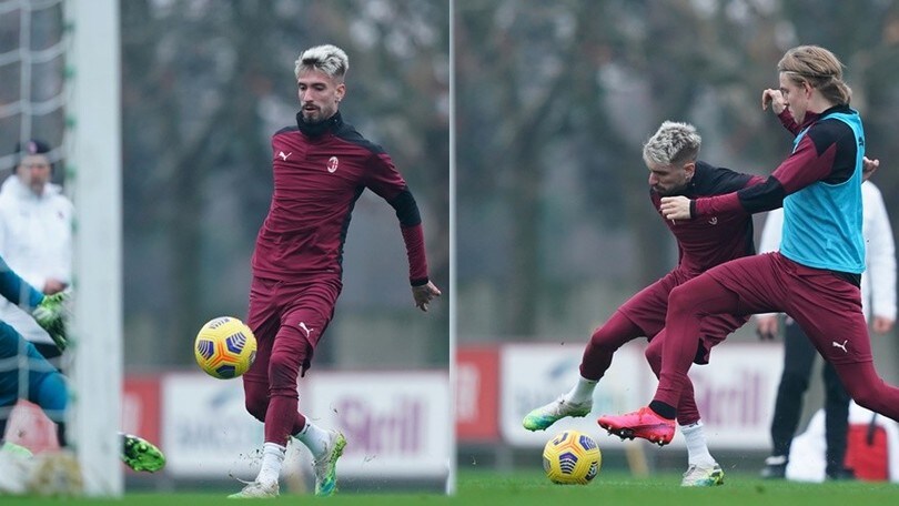 Milan, Castillejo fa le veci di Ibra: che grinta in allenamento!