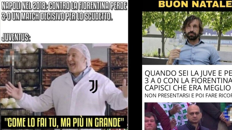 Juve-Fiorentina 0-3: meme e ironie sui social