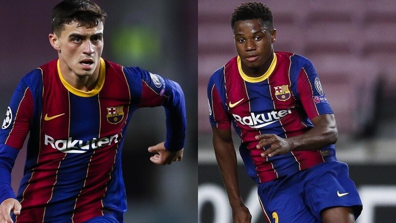 Barcellona, Koeman esalta i giovani: "Ansu Fati e Pedri sono grandiosi"