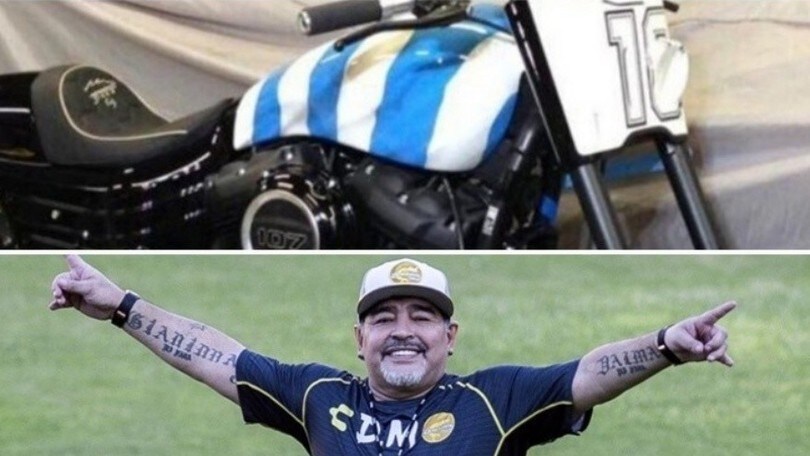 Maradona, una Harley-Davidson custom nel suo patrimonio