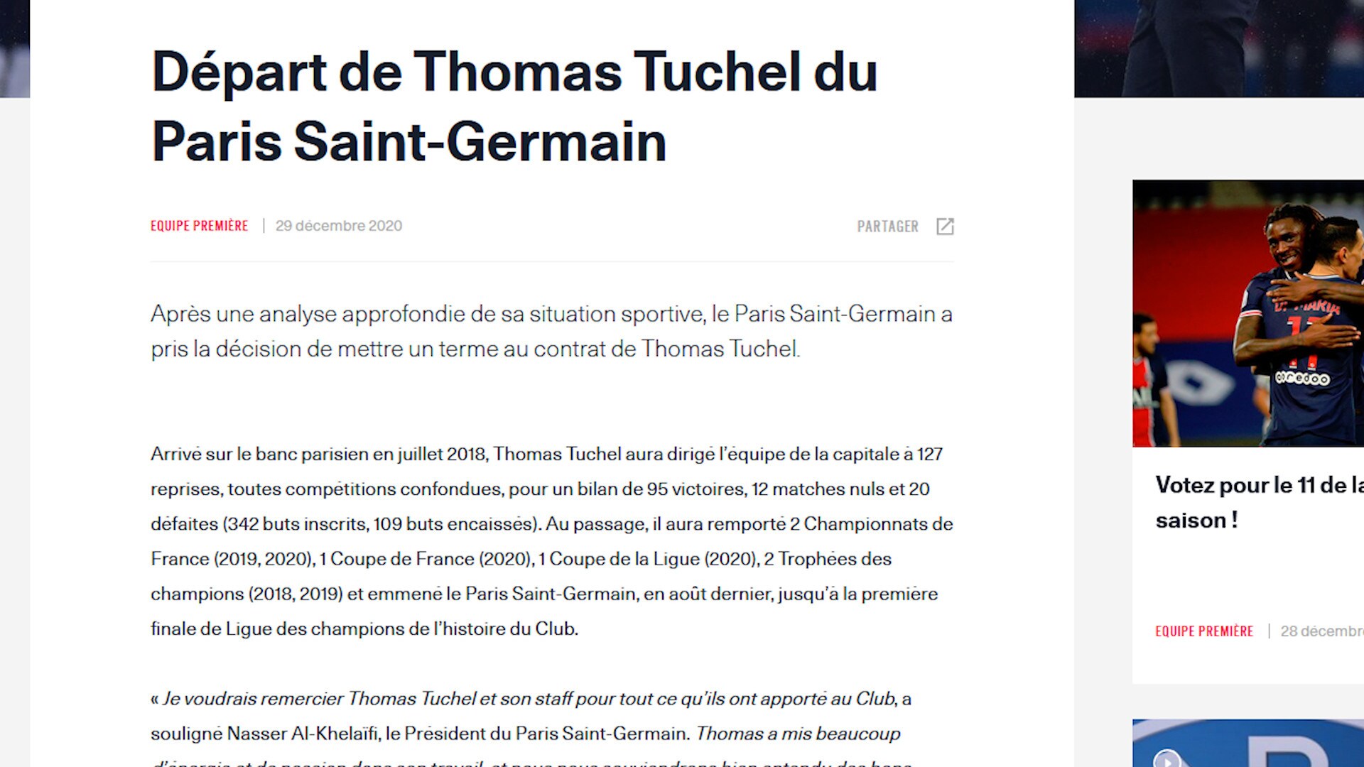 Ufficiale, Psg: Tuchel è stato esonerato