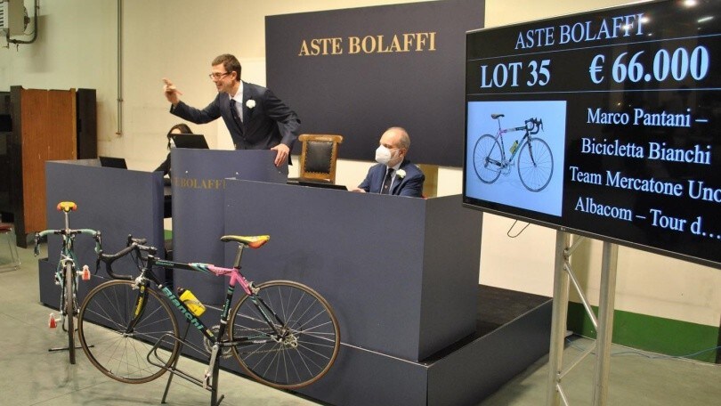 Pantani, il ct Cassani compra da Aste Bolaffi una sua bici per 66mila euro