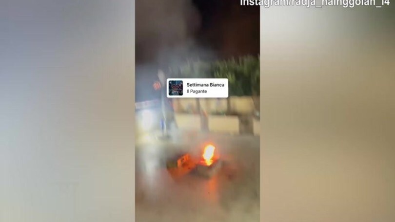 Radj Nainggolan, notte dell'ultimo dell'anno tra i fuochi d'artificio