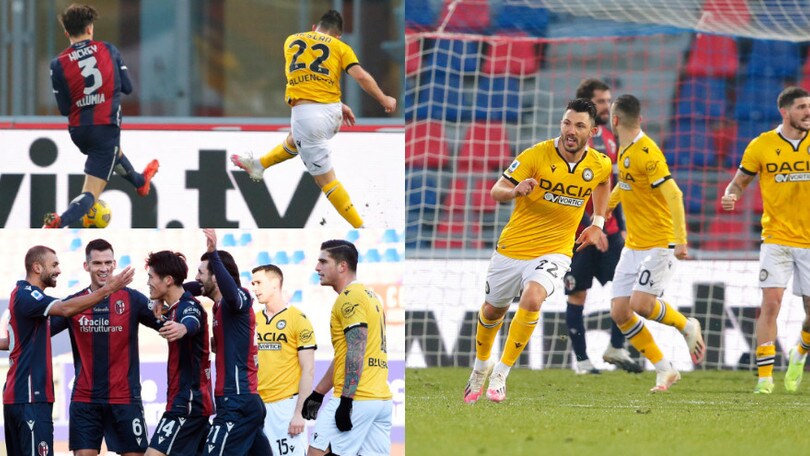Arslan regala il pari all'Udinese. Bologna ripreso nel finale