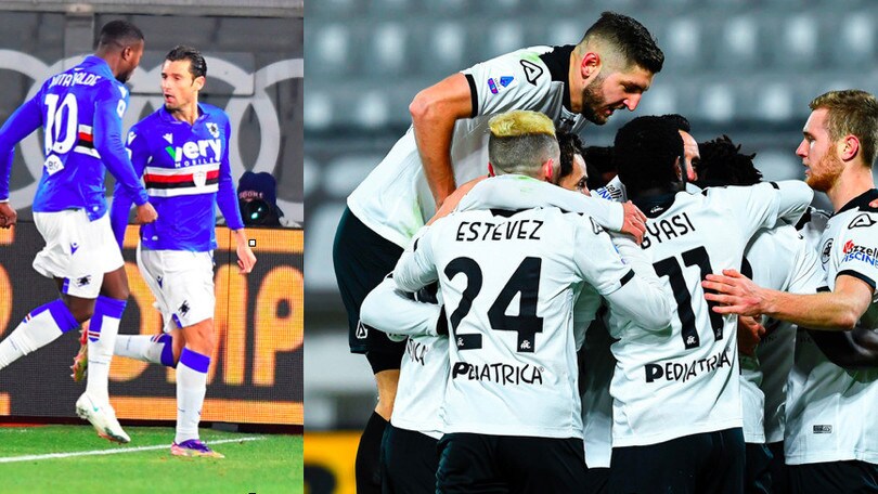 Sampdoria, non basta Candreva: vince lo Spezia 2-1