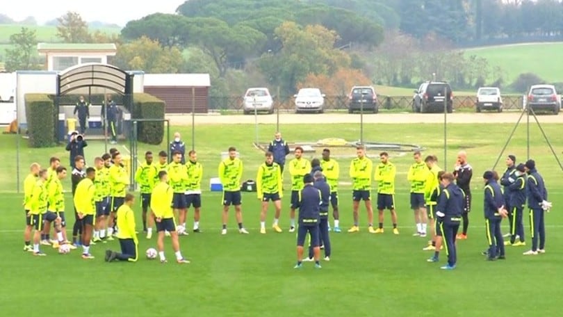 Roma, Pedro si allena con la squadra