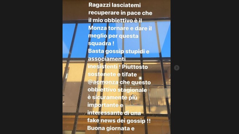 Monza, Mario Balotelli si sfoga su Instagram