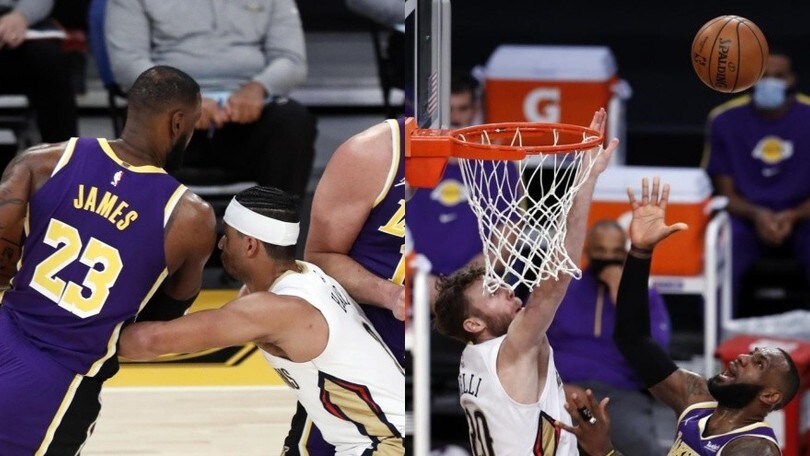 Nba, troppo LeBron per i Pelicans di Melli: quinto successo di fila per i Lakers