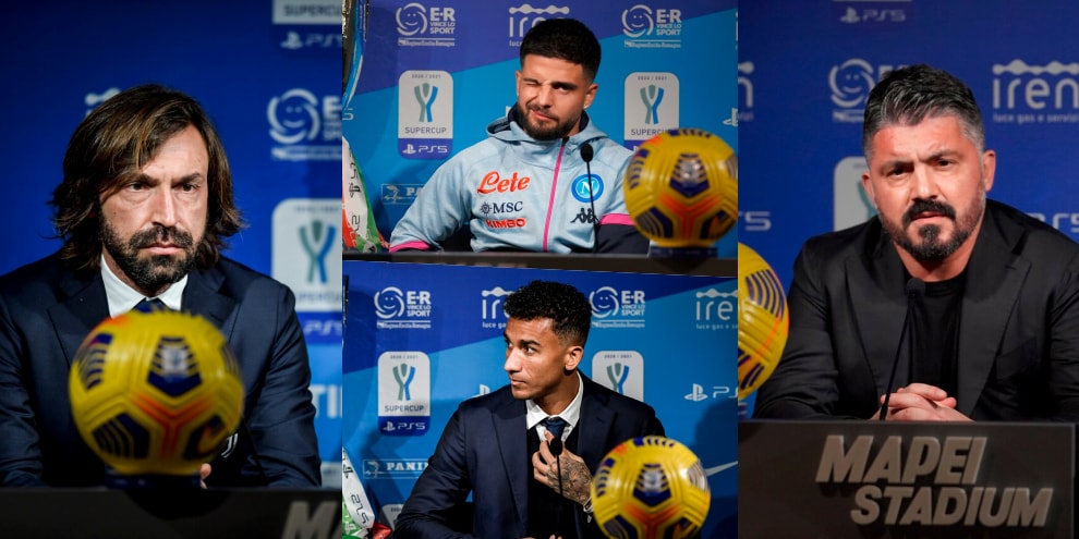 Supercoppa Juve-Napoli: Pirlo, Danilo, Gattuso e Insigne