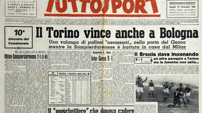 Il Torino di Gabetto e Ossola «incanta gli avversari e il pubblico»